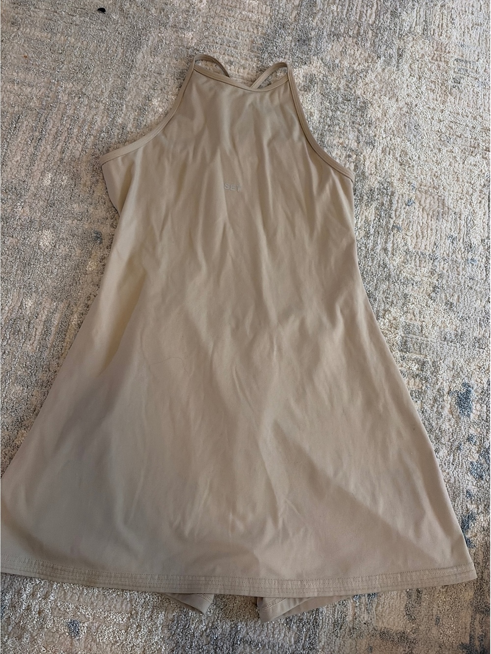 Set Active Sportbody Tank dress in Beige, Size M